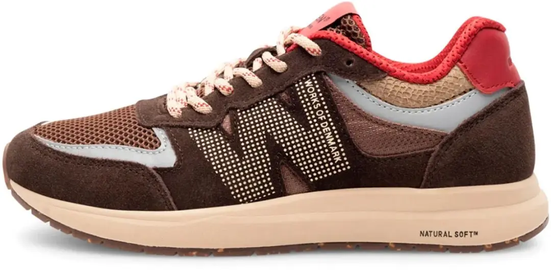 Woden Rigmor Open Mesh Sneakers bruin - afbeelding 2 van 6