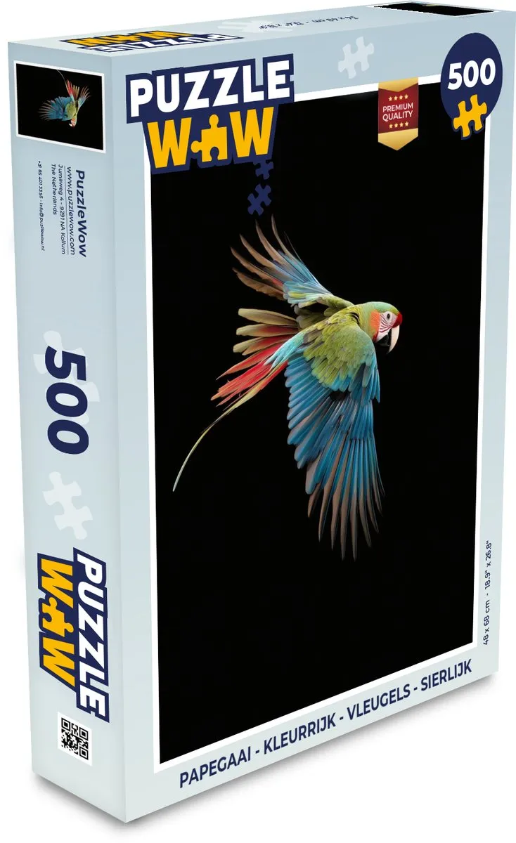PuzzleWow Papegaai Legpuzzel 500 Stuks