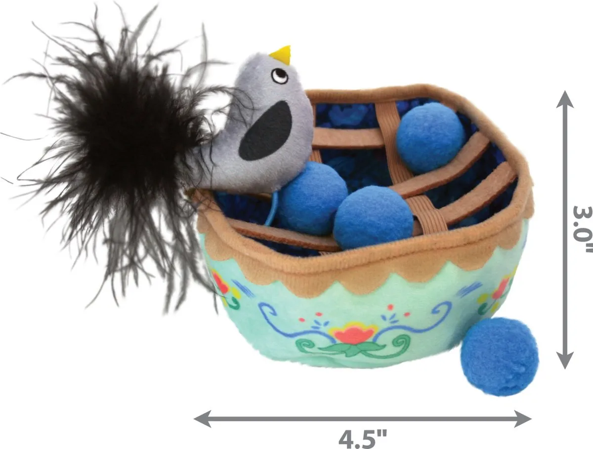 KONG Cat Puzzlements Pie Kattenspeelgoed - Blauw