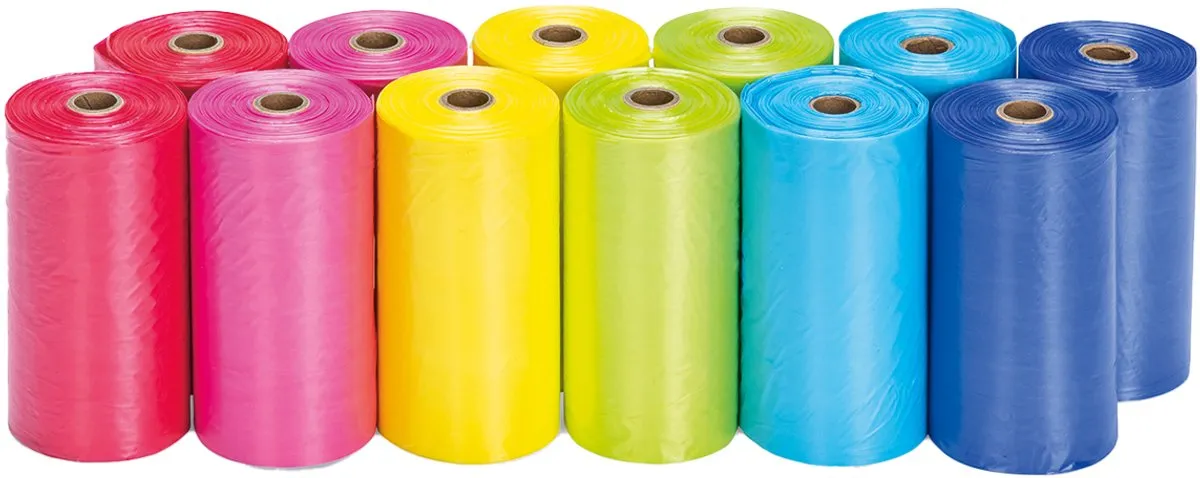 Beeztees Poepzakjes Regenboog - 120 Stuks