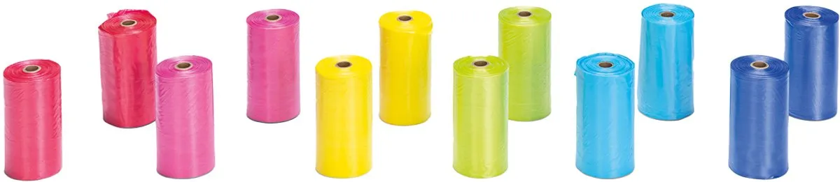 Beeztees Poepzakjes Regenboog - 120 Stuks