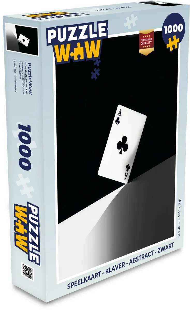 PuzzleWow Abstract Klaver Puzzel 1000 Stuks