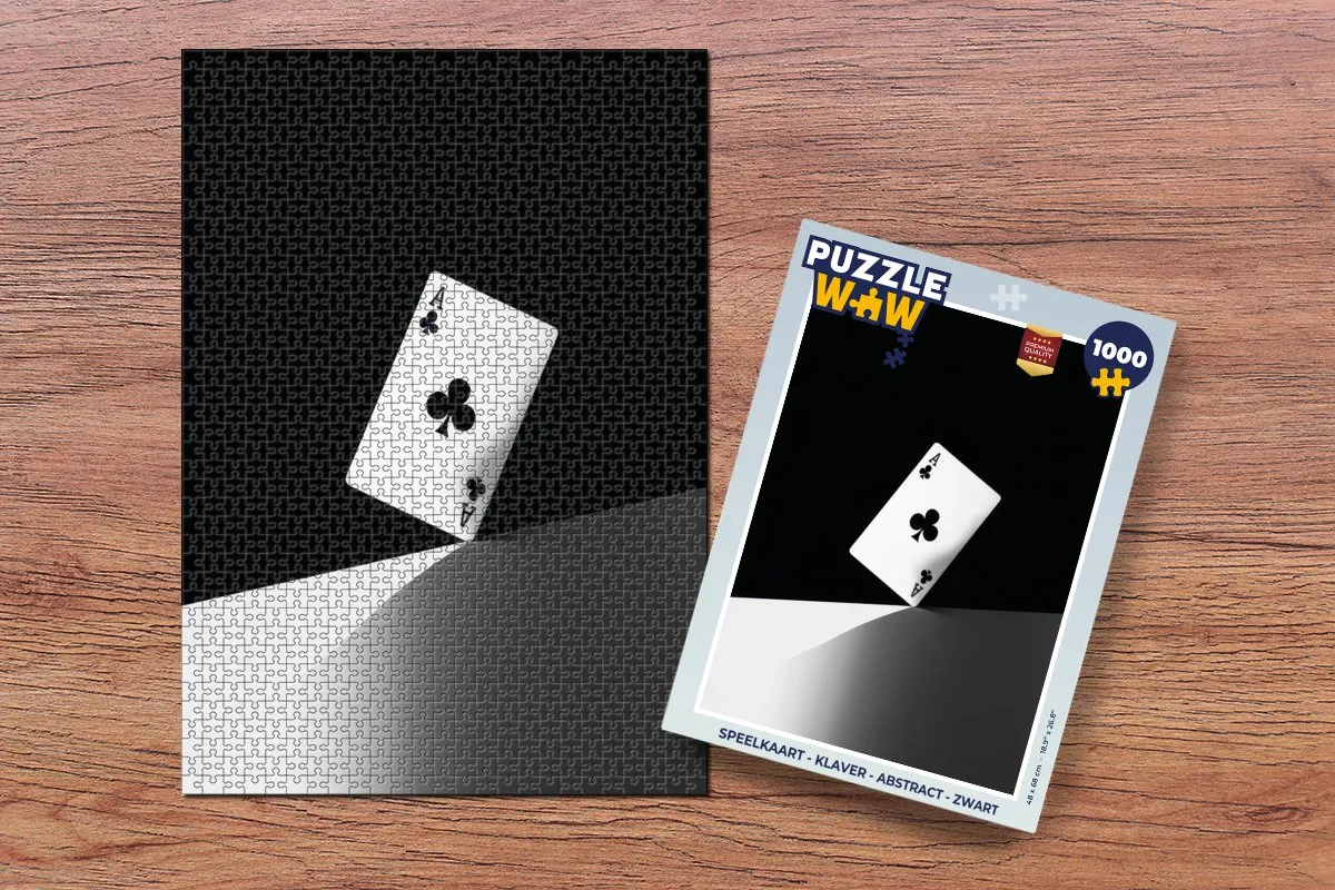 PuzzleWow Abstract Klaver Puzzel 1000 Stuks - MPN 8721406830276