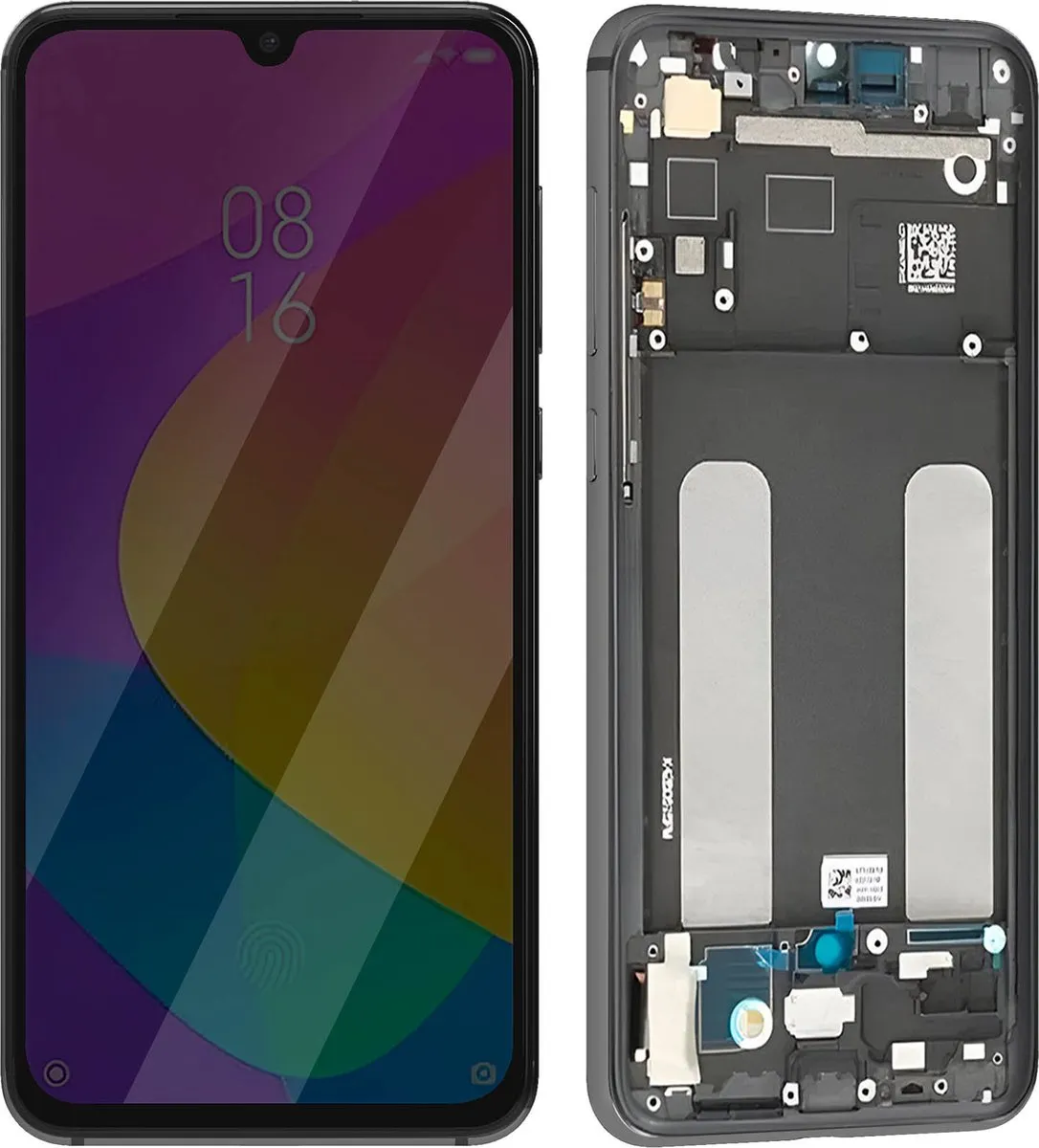 Xiaomi Mi 9 Lite Schermset - Achterkant & Scherm Grijs