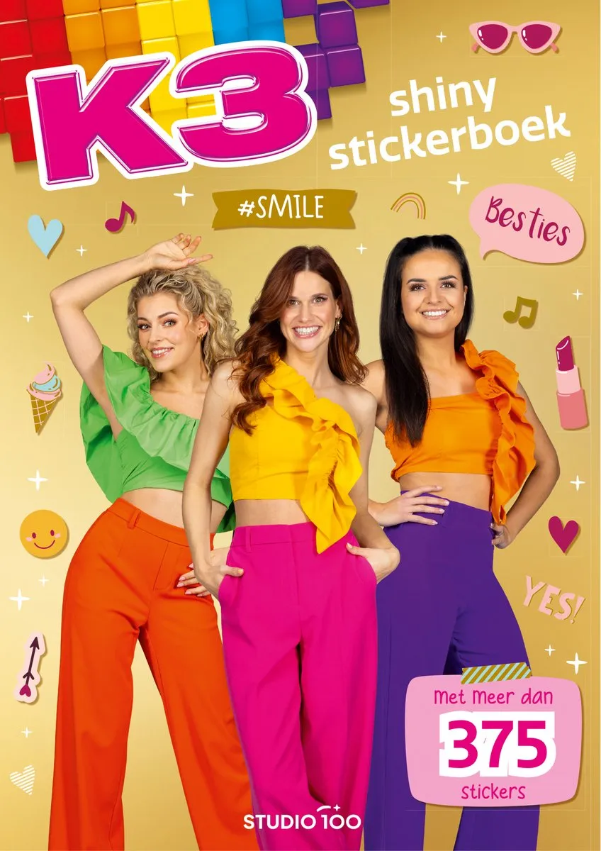 Studio 100 K3 Stickerboek Shiny Stickers BOK3B2000380