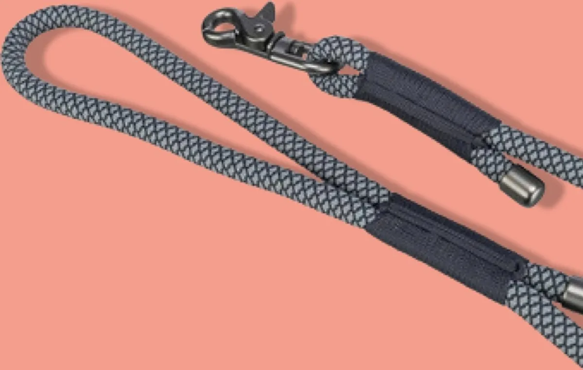 Trixie Soft Rope Hondenriem - Blauw - afbeelding 2 van 3