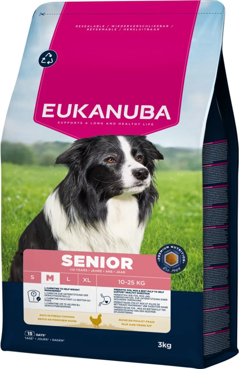 Eukanuba Life Care Dog Senior Medium Kip