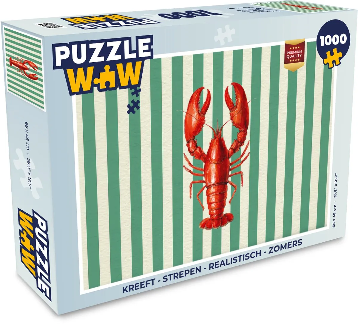 PuzzleWow Kreeft Legpuzzel 1000 Stuks
