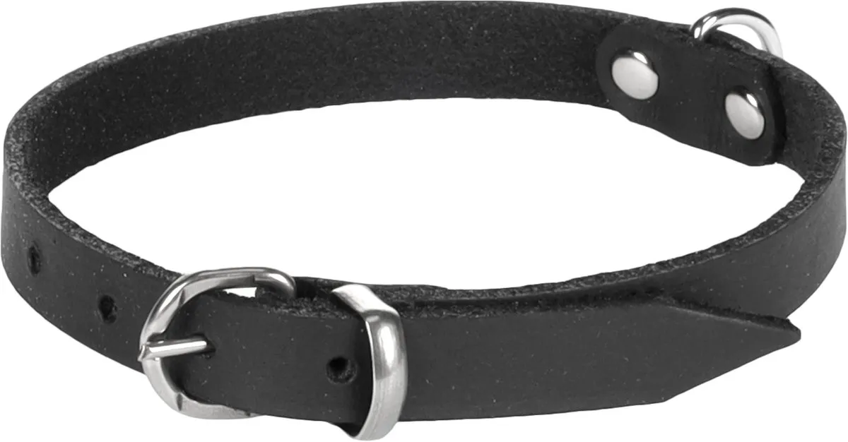 Flamingo Halsband Rondo Klink Zwart 37cm x 12mm