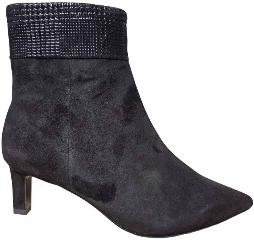 Peter Kaiser 9-9-75338-47 019 Enkellaarzen Zwart Suede Dames