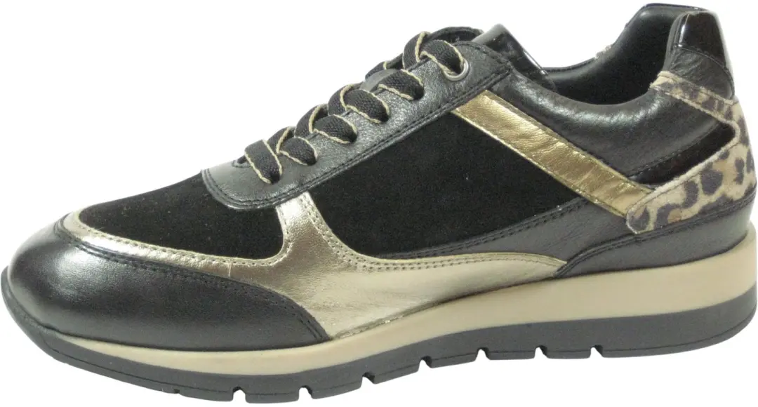 Helioform - Dames sneaker - Wijdte K Extra breed - Artikel 249.007-0350 - Zwart/Combi - Maat 40 - afbeelding 3 van 4