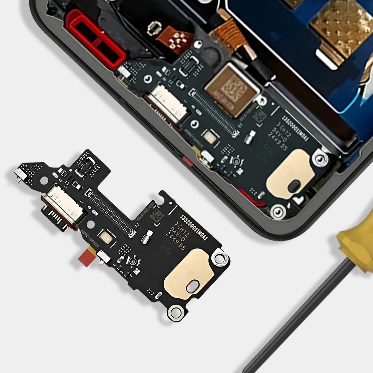 Xiaomi Poco F7 Pro Oplaadconnector - USB-C & SIM-kaartlezer - Zwart