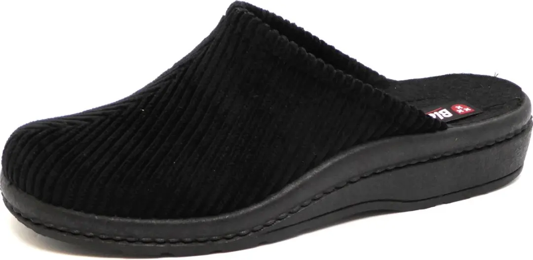 Blenzo - Pantoffels Heren - 6802 - Corduroy - Muil - Zwart - Maat 41