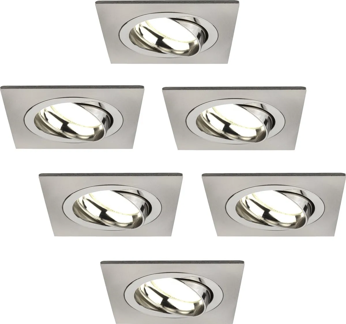Ledvion 6x Inbouwspot Sevilla Dimbaar 3W 4000K