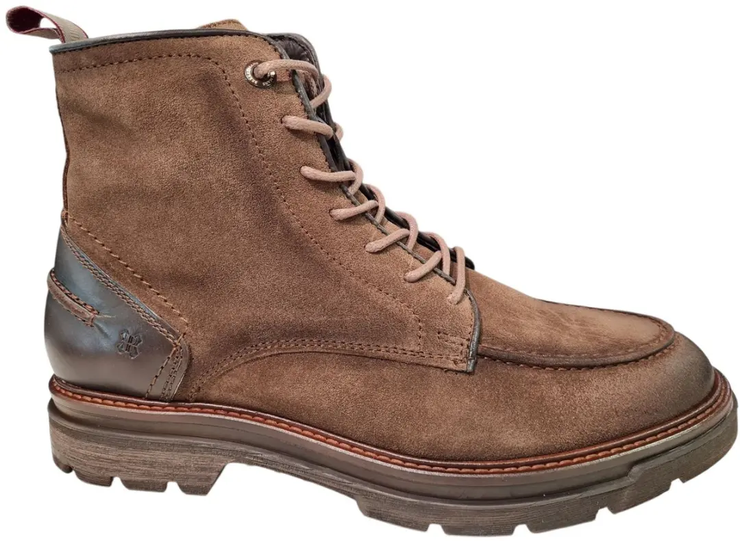 Berkelmans Bruin Suede Heren Veterboots