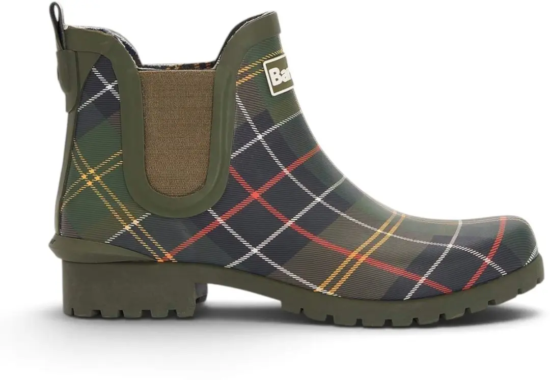 Barbour Wilton Chelsea Welly groene enkellaarsjes