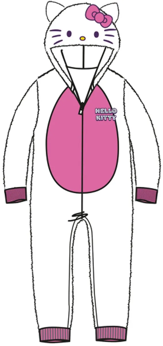 Hello Kitty Onesie Fleece Kinderkostuum 110