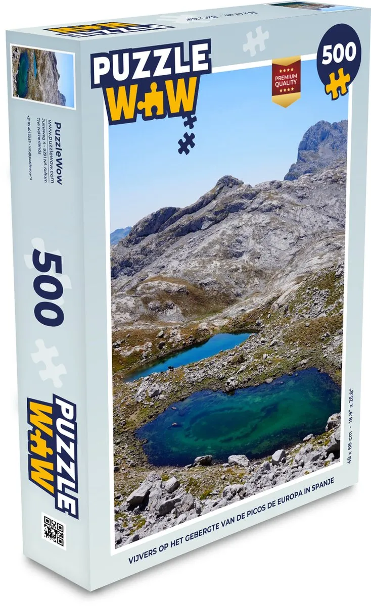 PuzzleWow Puzzel Picos de Europa Spanje 500 Stuks - Multicolor