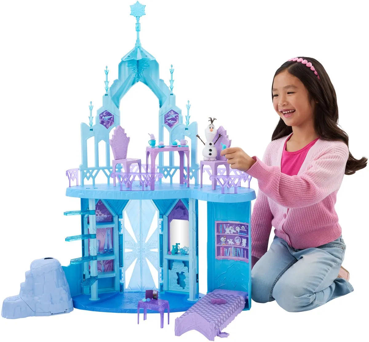 Disney Frozen Elsa’s IJspaleis Poppenhuis - 21 Meubels - Meerkleurig - afbeelding 6 van 6