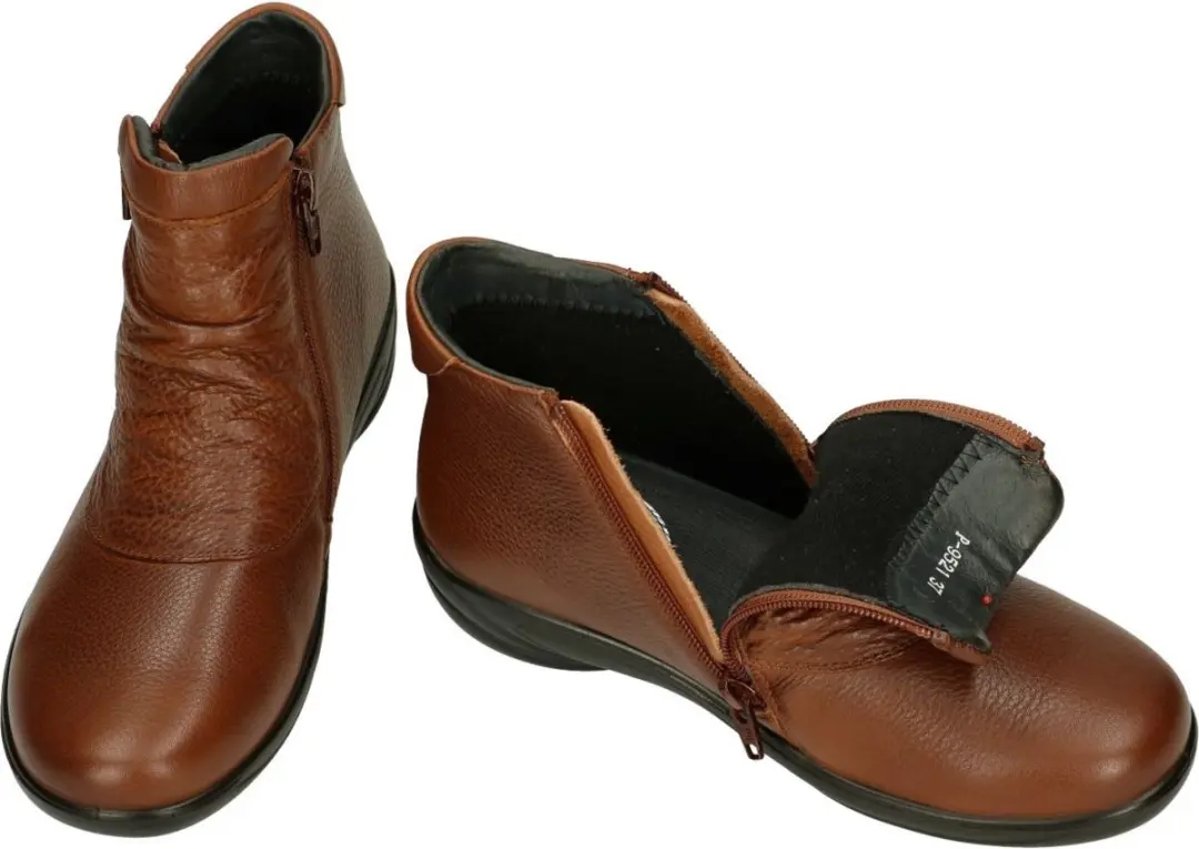 G-comfort P-9521 Enkellaarzen cognac/caramel - afbeelding 4 van 5