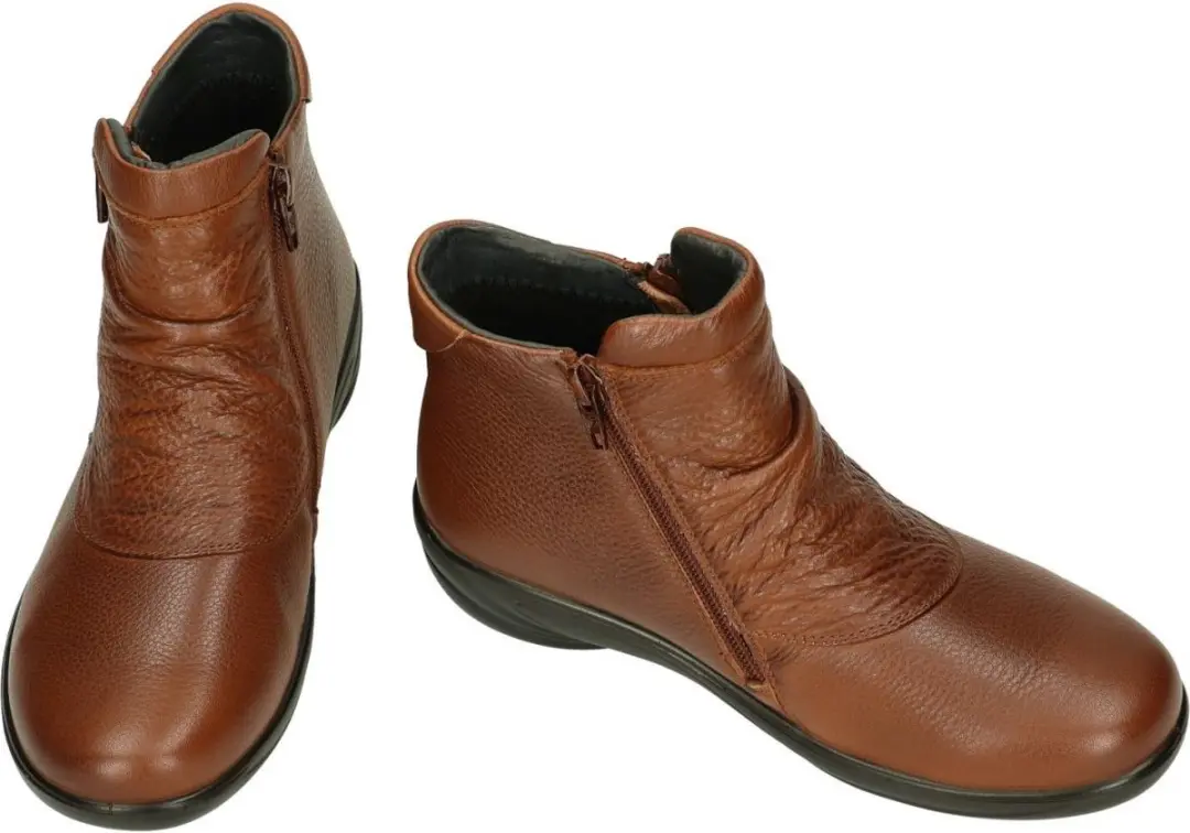 G-comfort P-9521 Enkellaarzen cognac/caramel - afbeelding 5 van 5
