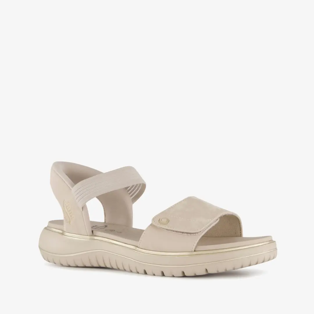 Jana dames sandalen met H leest beige