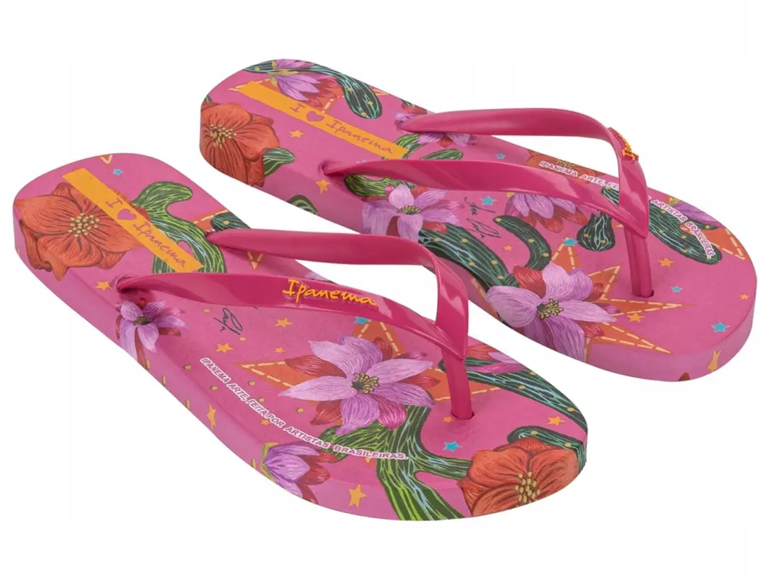 Ipanema Arte dames teenslippers roze/groen maat 35/36