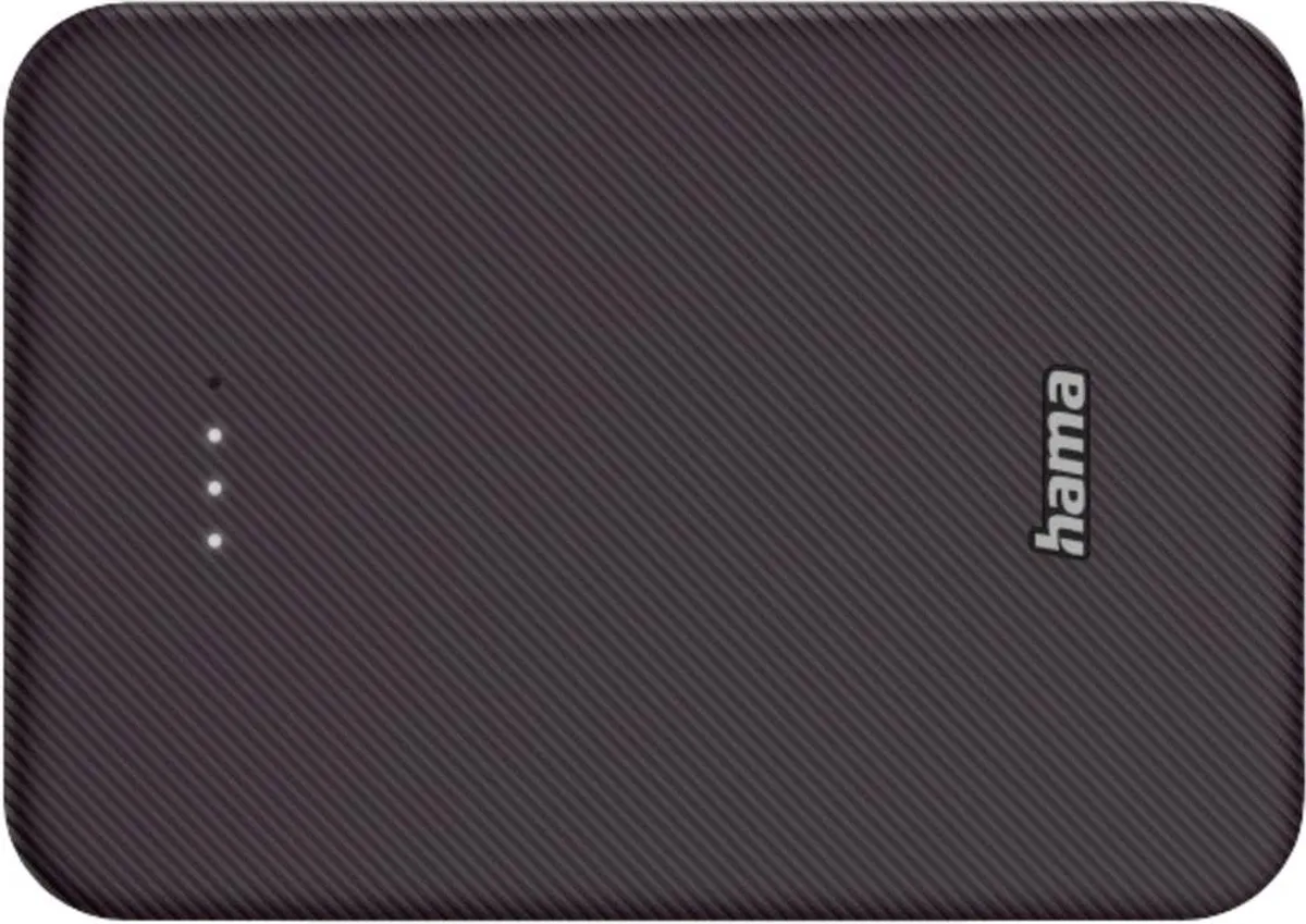 Hama Powerbank - Color - 10000mAh - 15W - 1x USB-C, 1x USB-A - Pruim