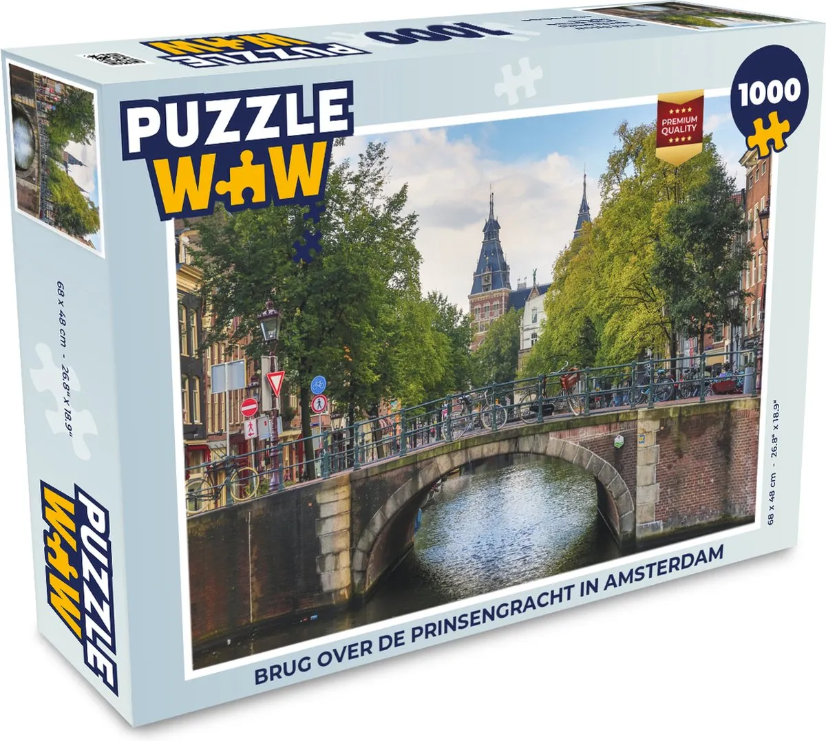 PuzzleWow Legpuzzel Brug over de Prinsengracht 1000 Stuks