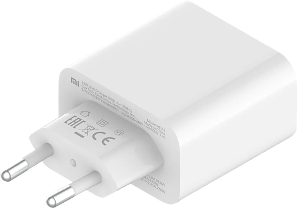 Xiaomi BHR6039EU Wandoplader 33W - 2x USB - wit