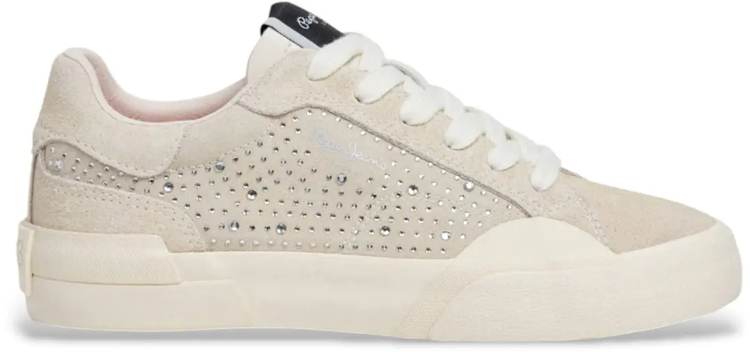 Pepe Jeans Milan Shine grijze sportschoenen