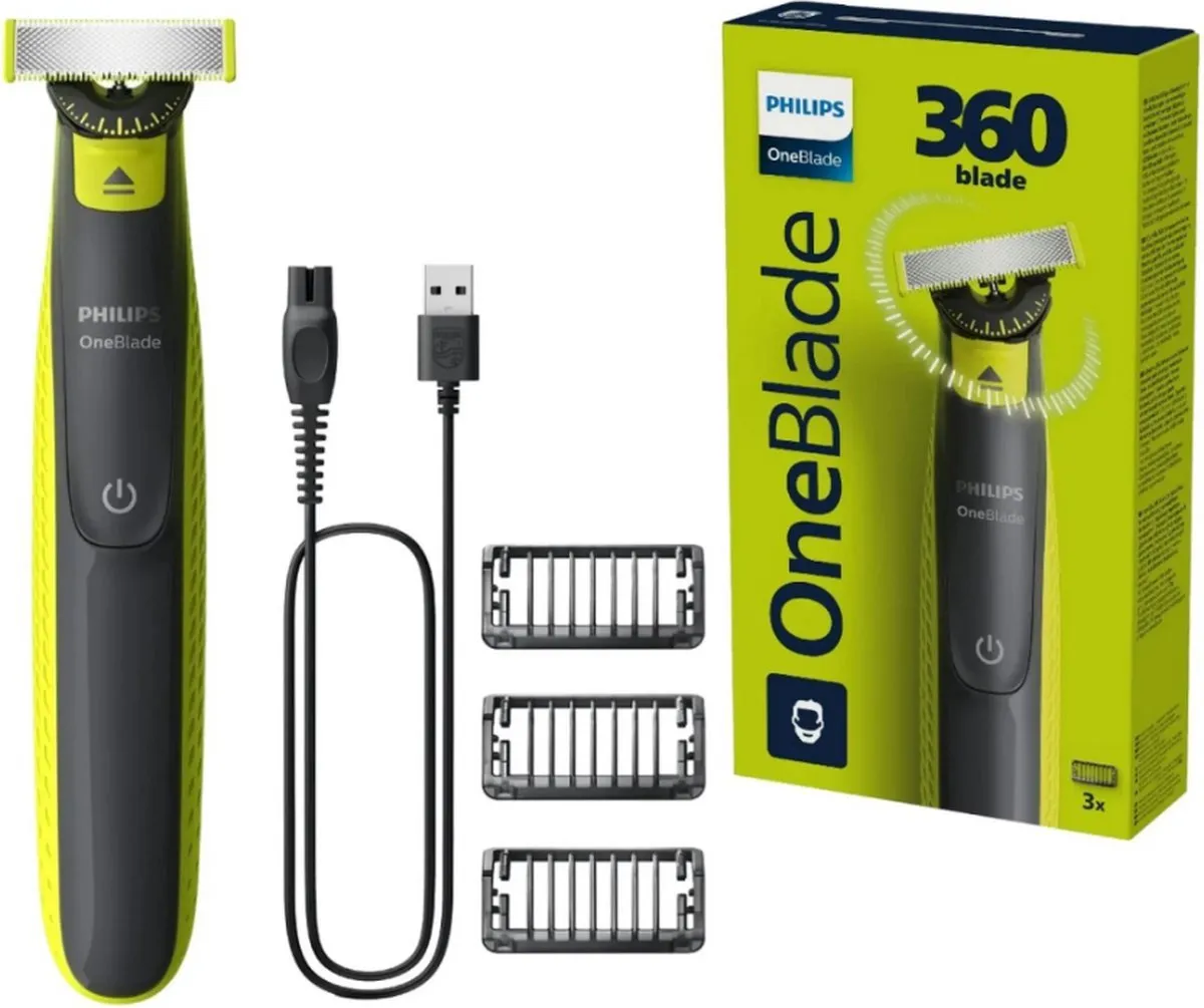 Philips OneBlade QP2724/23 Trimmer - Grijs/Limoen