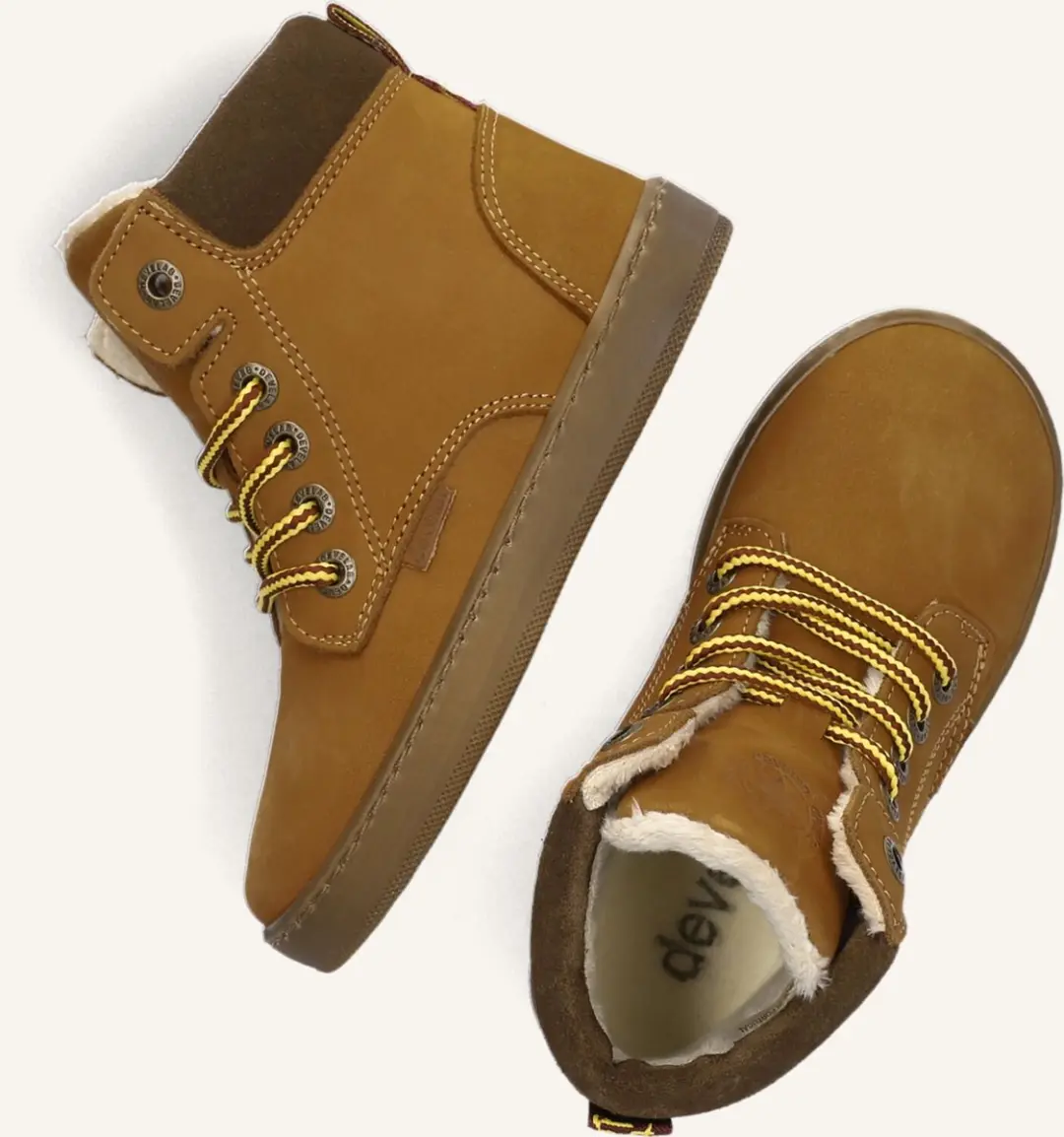 Develab 45825 Veterschoenen Cognac Maat 21 - afbeelding 3 van 6