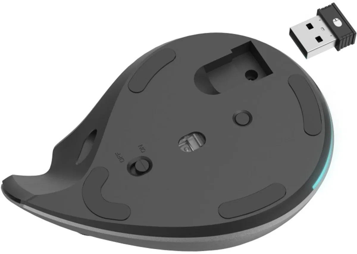 Hama EWM-700 Draadloze Ergonomische Muis - 8 Knoppen - Antraciet