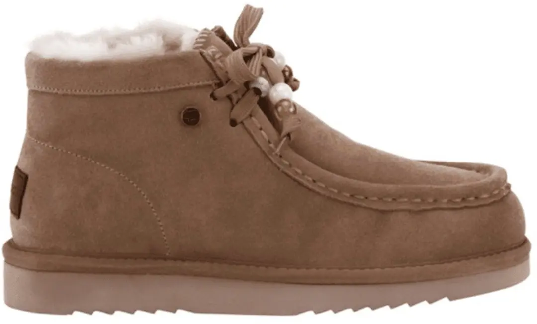 Warmbat Yeppoon Suede bootbeads Dames laarzen Cognac - afbeelding 5 van 6