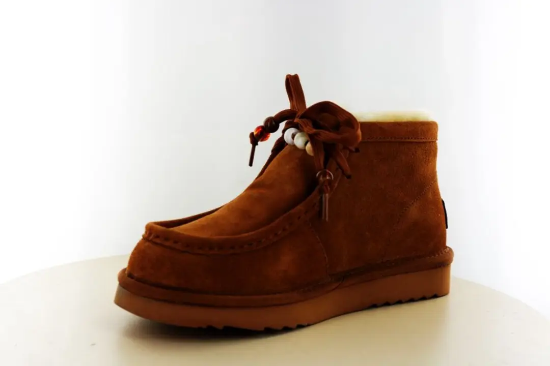 Warmbat Yeppoon Suede bootbeads Dames laarzen Cognac - afbeelding 4 van 6