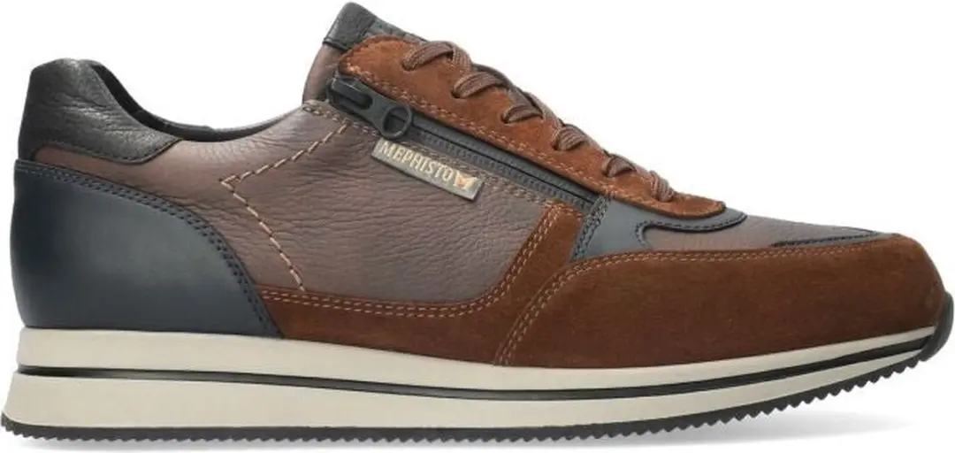 Mephisto Gilford - heren sneaker - Bruin - maat 46.5 (EU) 11.5 (UK)