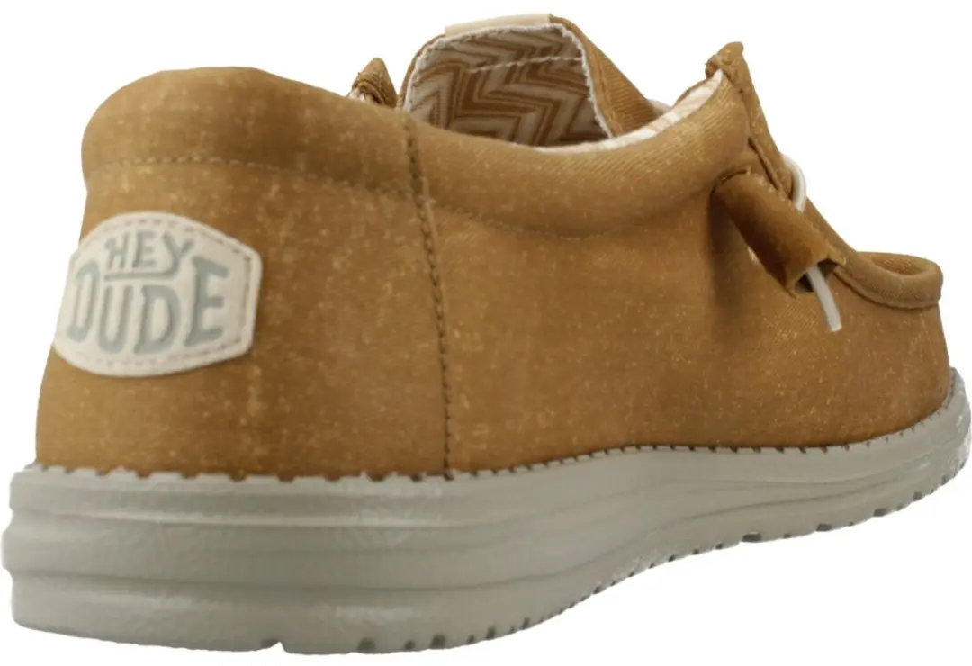 HEY DUDE WALLY STRETCH CANVAS Lichtbruin 41 EU