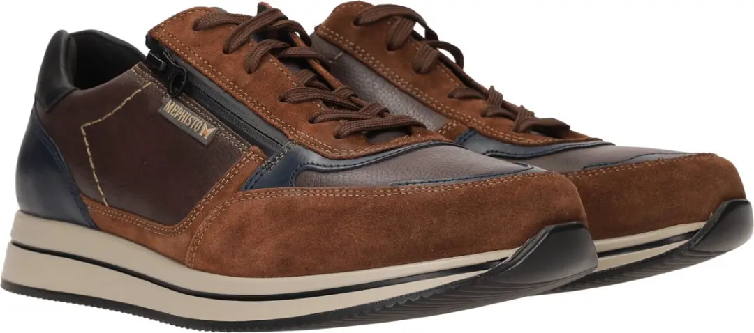 Heren Veterschoenen Mephisto Gilford Brown Bruin - Maat 9 - afbeelding 2 van 6