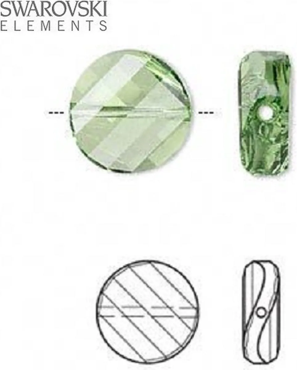 Swarovski Elements Twist Kralen 14x6mm