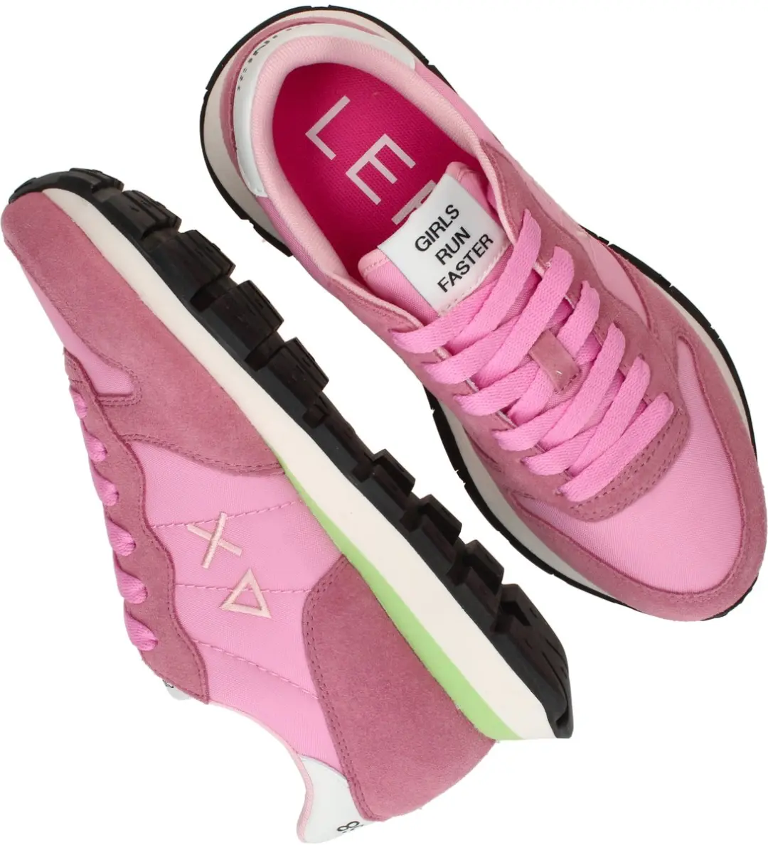 Sun68 Ally Solid Nylon Sneakers - Dames - Roze - Maat 39 - afbeelding 4 van 6