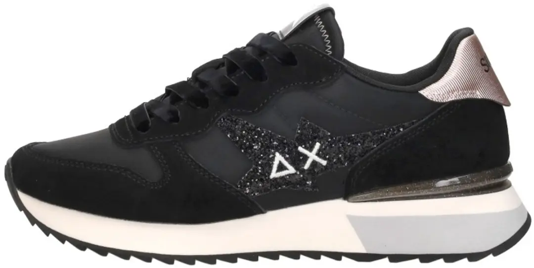 Sun68 Stargirl glitter logo Sneakers - Zwart 41 - afbeelding 2 van 6