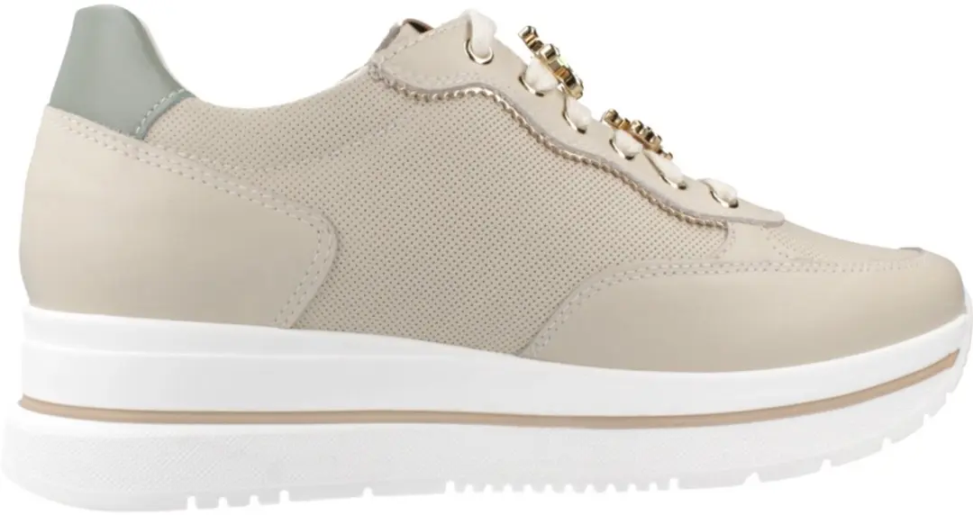 Sneaker Nerogiardini Velvet 1039 Nappa Pandora Salvia T.Bri - Fashion Wear - Vrouwen