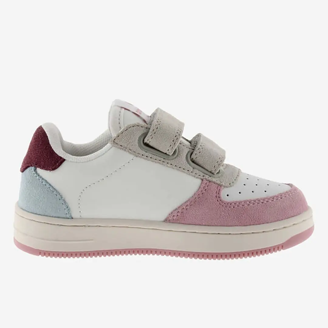Victoria Tiempo Sneaker Met Meerkleurige Suède Banden