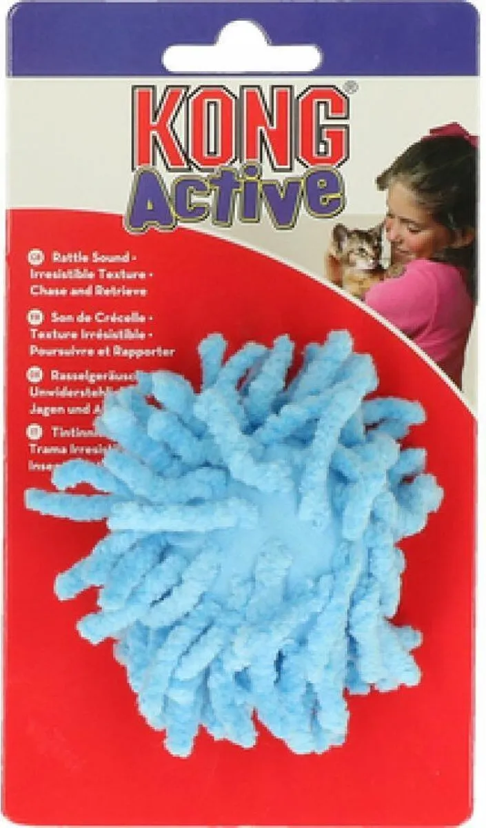 KONG Kat Moppy Ball Assorti - Blauw
