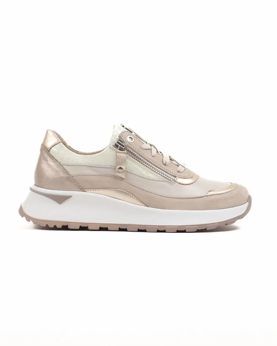 Footnotes 15.012 Wijdte H Sneakers beige - afbeelding 4 van 6