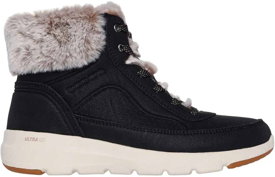 SKECHERS GLACIAL ULTRA MOUNTAIN MUSE 144199-BLK, 144199-BLK, Female, Black