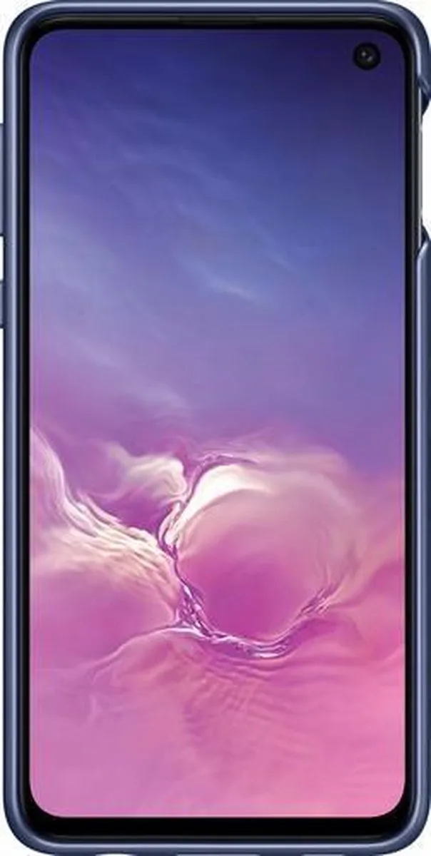 Samsung Galaxy S10e Beschermhoes Stand Blauw/Zwart