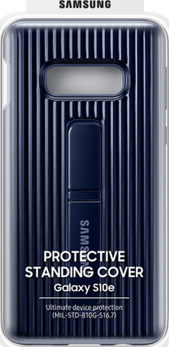 Samsung Galaxy S10e Beschermhoes Stand Blauw/Zwart - afbeelding 6 van 6