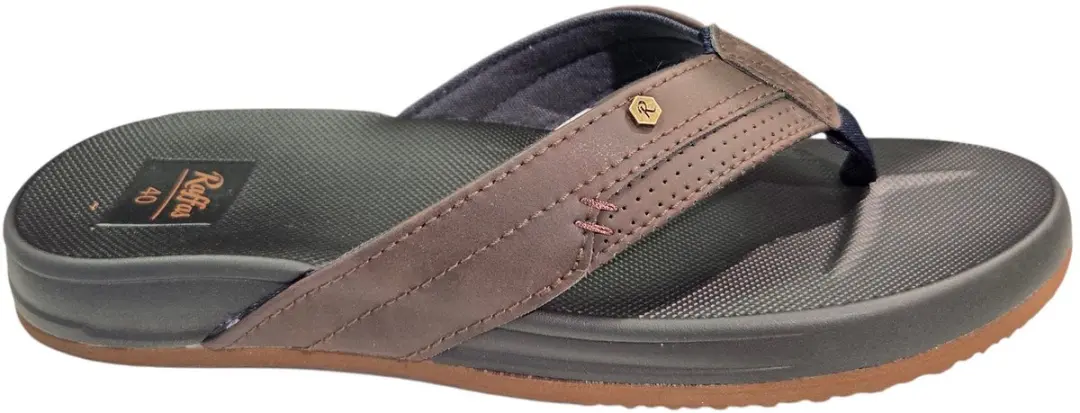 Raffas 3401 Finn Dark Brown Teenslippers Donker Bruin Synthetisch Heren